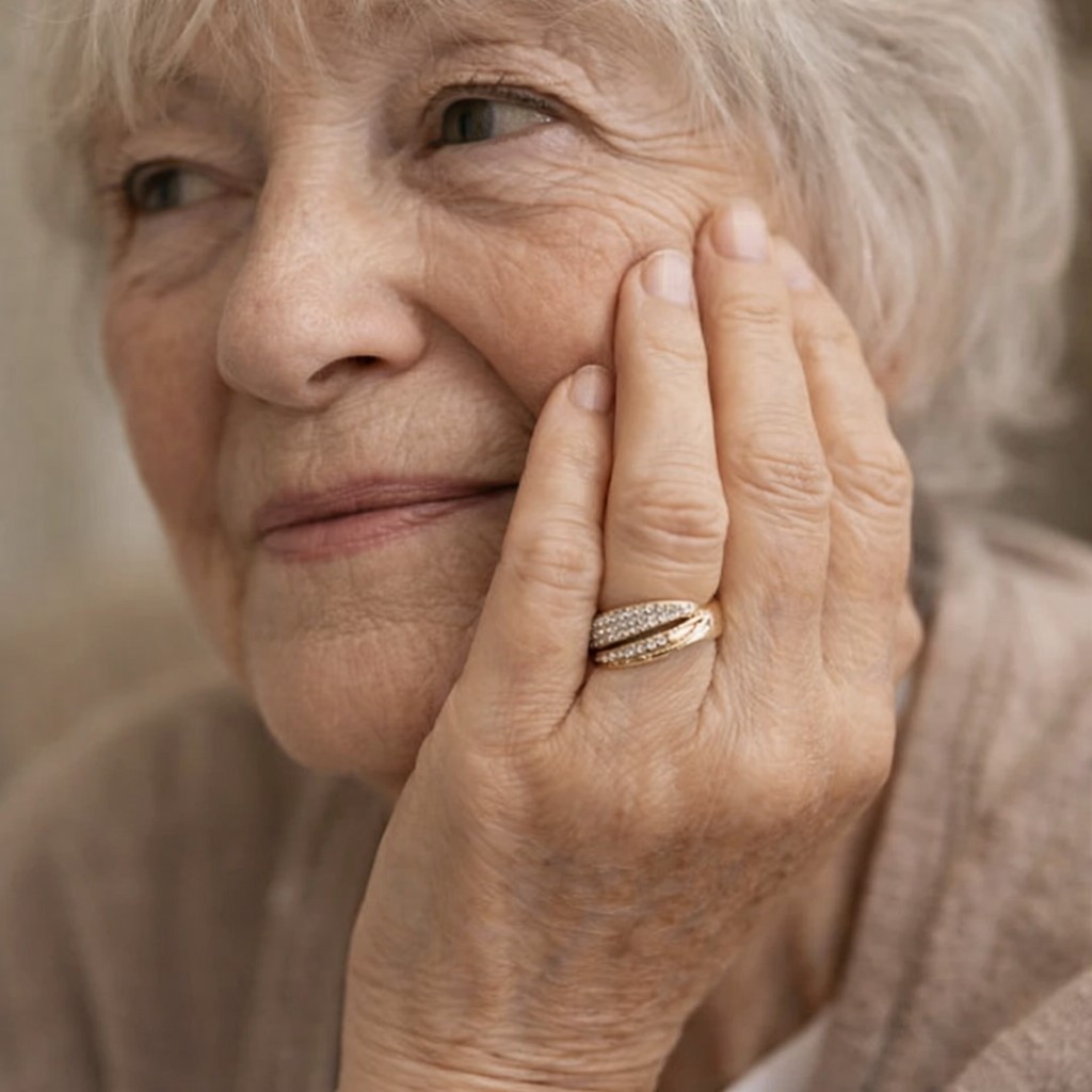 Warm portrait: wearing the Eternal Ring